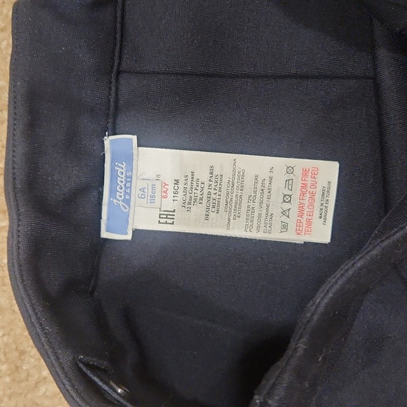 Jacadi Girls Box Pleat Skirt Size 6 - Picture 2 of 3